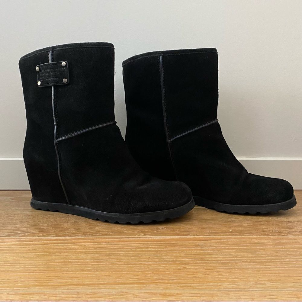 Marc By Marc Jacobs Hidden Wedge Faux Sherpa Boot
